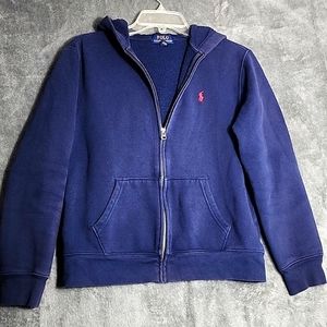 Polo Ralph Lauren Kids Jacket Hoodie Size Large Fleece lined